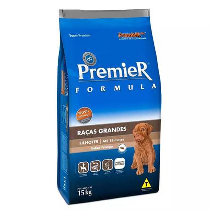 Imagem de Ração Premier Fórmula Cães Filhotes Raças Grandes Frango 15Kg