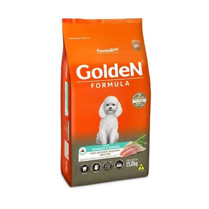 Imagem de Ração Premier Golden Fórmula Mini Bits para Cães Adultos Frango e Arroz 15kg