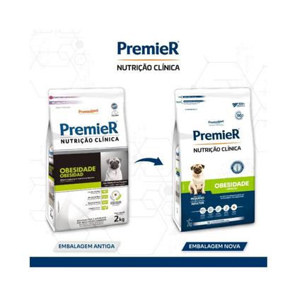 Imagem de Ração Premier Nutrição Clínica Obesidade para Cães Adultos Pequeno Porte 2kg