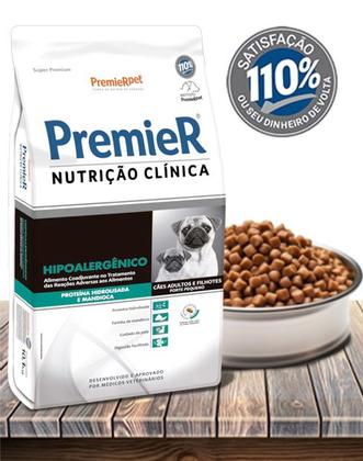 Imagem de Ração PremieR Pet Nutrição Clínica Hipoalergênico para Cães Adultos de Pequeno Porte com Reação Adversa à Alimentos - 2K