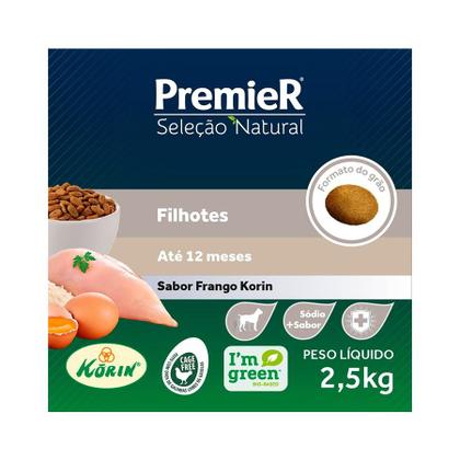 Imagem de Ração Premier Seleção Natural Cães Filhotes 2.5kg