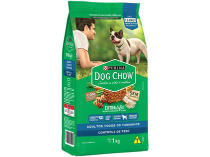 Imagem de Ração Premium para Cachorro Dog Chow ExtraLife - Adulto Carne Frango e Arroz 1kg