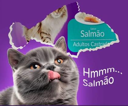 Imagem de Ração Primus Natural Premium Sabor SALMÃO para Gatos Adultos Castrados - 3Kg