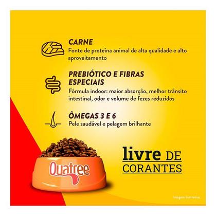 Imagem de Ração Quatree Cães Adultos Todas as Raças Carne  15kg