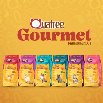 Imagem de Ração Quatree Gourmet Gatos Castrados Mix de Carnes 10,1kg