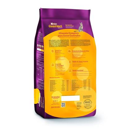 Imagem de Ração Quatree Gourmet Gatos Castrados Mix de Carnes 10,1kg