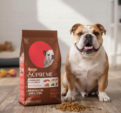 Imagem de Ração Quatree Supreme Dermato Cães Adultos Cordeiro e Salmão  15kg