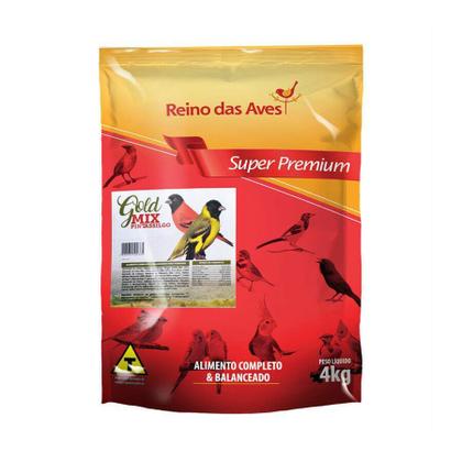 Imagem de Ração Reino das Aves Gold Mix Pintassilgo para Pássaros - 4kg