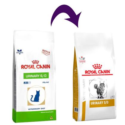 Imagem de Ração Royal Canin Feline Veterinary Diet Urinary S/O para Gatos com Cálculos Urinários - 10,1 Kg