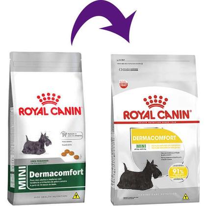 Imagem de Ração Royal Canin Mini Dermacomfort para Cães Adultos de Raças Pequenas