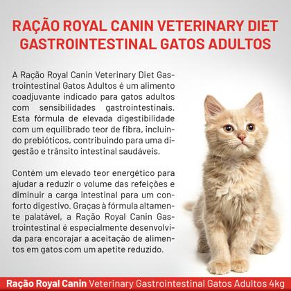 Imagem de Ração Royal Canin Veterinary Diet Gastrointestinal Gatos com Doenças Intestinais 4 Kg