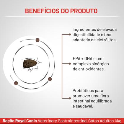 Imagem de Ração Royal Canin Veterinary Diet Gastrointestinal Gatos com Doenças Intestinais 4 Kg