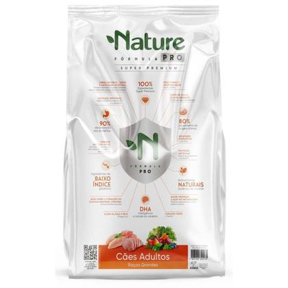 Imagem de Ração Seca Alinutri Nature Fórmula Pro para Cães Adultos Raças Grandes - 15 Kg
