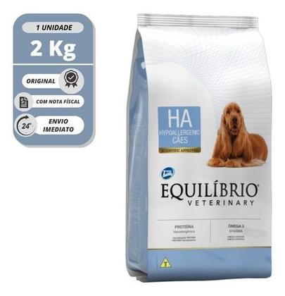 Imagem de Ração Seca Total Equilíbrio Veterinary Hipoalergênica Problemas De Pele Para Cães Adultos 2kg