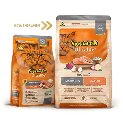 Imagem de Ração Special Cat Ultralife Gatos Castrados Salmão e Arroz  20kg