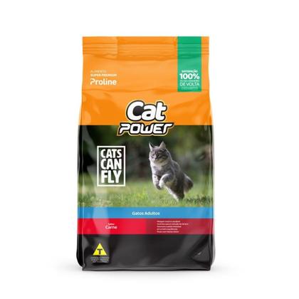 Imagem de Ração Super Premium Cat Power Gato Adulto Carne 10,1Kg