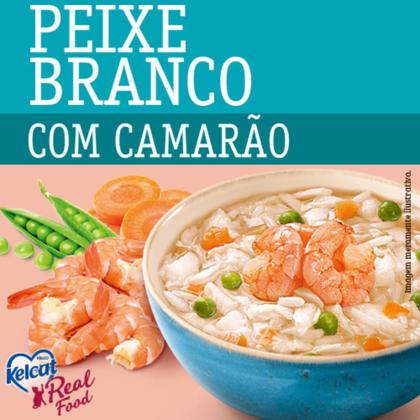 Imagem de Ração Úmida Kelcat Real Food Peixe Branco com Camarão - 85 g