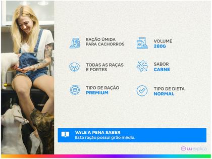 Imagem de Ração Úmida para Cachorro Adulto Sachê Pedigree - Carne 280g