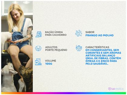 Imagem de Ração Úmida para Cachorro Adulto Sachê - Pedigree Frango ao Molho 100g