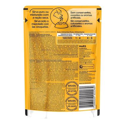 Imagem de Ração Úmida para Cachorro Pedigree Premium Adulto Sachê Frango 100g - Embalagem com 18 Unidades