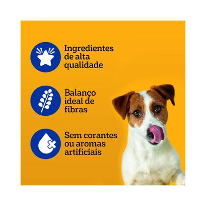 Imagem de Ração Úmida Pedigree Adulto Raças Pequenas Carne ao Molho 100g c/ 8 pacotes para cachorro
