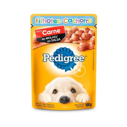 Imagem de Ração Úmida Pedigree Sachê Carne ao Molho para Cães Filhotes 100 g