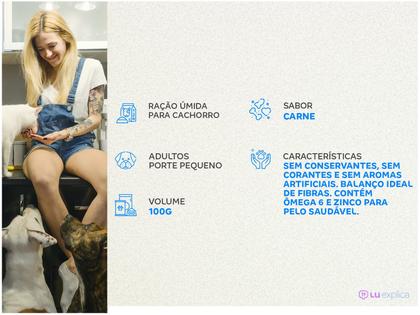 Imagem de Ração Úmida Pedigree Sachê Cordeiro ao Molho para Cães Adultos de Raças Pequenas 100 g