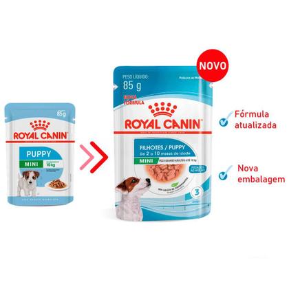 Imagem de Ração Úmida Royal Canin para Cães Filhotes de Porte Pequeno 85gr