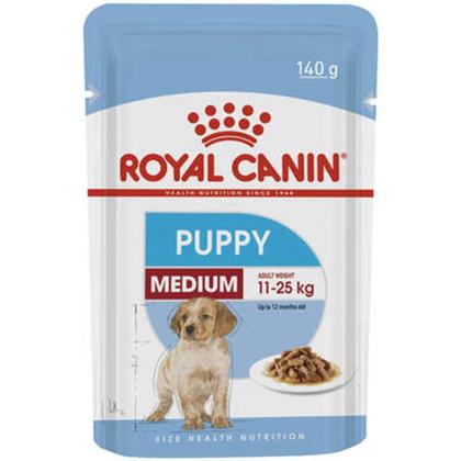 Imagem de Ração Úmida Royal Canin Sachê Cães Filhotes Raças M 140 G