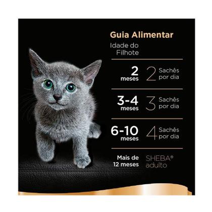 Imagem de Ração Úmida Sheba Sachê para Gatos Filhotes Sabor Atum 85g