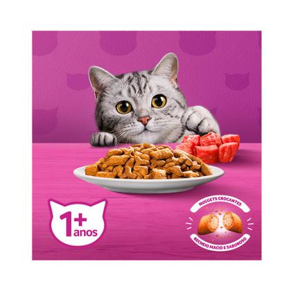 Imagem de Ração Whiskas para Gatos Adultos Castrados Sabor Carne - 2,7Kg