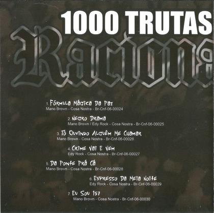 Imagem de Racionais Mc's -1000 Trutas - 1000 Tretas Cd