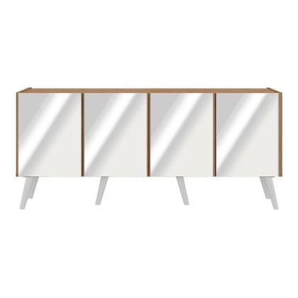 Imagem de Rack Até 50 Polegadas Retrô Com Espelhos Mp1082 Rustic branco