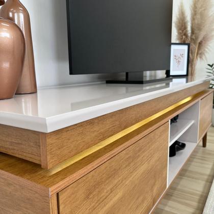 Imagem de Rack Bancada com Led Artely Lumina, 2 Portas