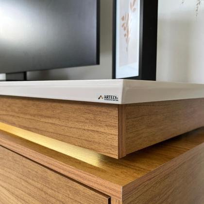 Imagem de Rack Bancada com Led Artely Lumina, 2 Portas