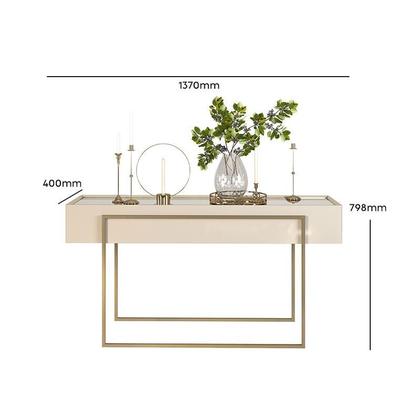 Imagem de Rack Bancada com Painel Ariana e Aparador Petri com Mesa de Centro Petri Off White  DJ Móveis
