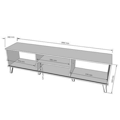 Imagem de Rack Bancada Denver 180cm para TV até 75” - Peternella Móveis