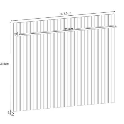 Imagem de Rack Bancada Época com Painel Ripado You 2.7 com Mesa de Centro Sky e Aparador Infinity Cinamomo Off White - HB Móveis