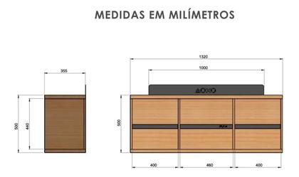 Imagem de Rack Bancada Gamer Geek Madeira Metal Lâmina Led Incluso