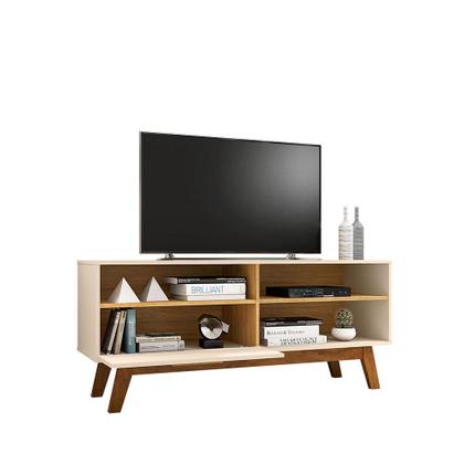 Imagem de Rack Bancada Paladio TV 55 Pol. Sala Com Pes de Madeira