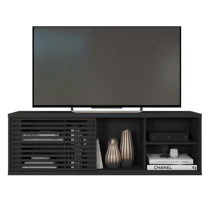 Imagem de Rack Bancada Para TV 55 Polegadas Frizz Preto Caemmun