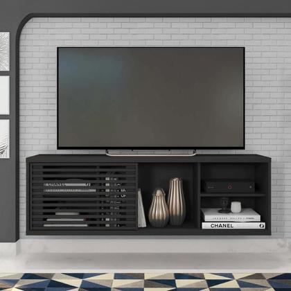 Imagem de Rack Bancada Para TV 55 Polegadas Multiverso Preto Caemmun