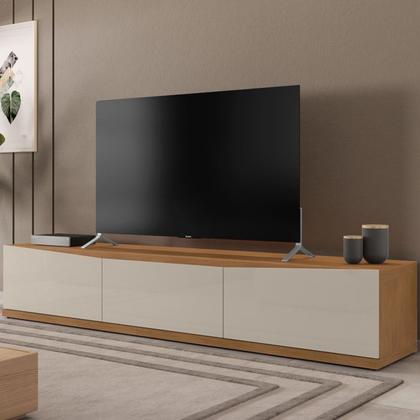 Imagem de Rack Bancada Para TV 60 Pol 180cm 11082 Cedro Off White DCASA