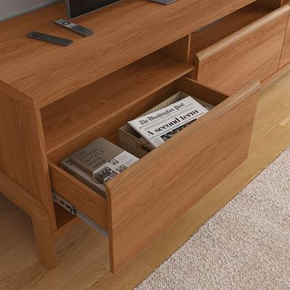 Imagem de Rack Bancada Para Tv De Até 70 1 Porta 2 Gavetas 1.9 Elisa Jequitiba