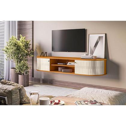 Rack Bancada Suspensa Algarve Cinamomo Off White Madetec - Móveis