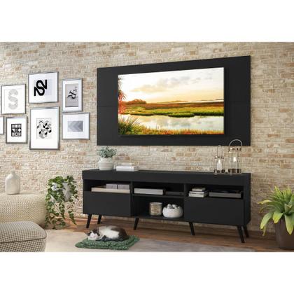 Imagem de Rack c/ Painel TV 65" Pés Retrô com 2 Portas Londres Multimóveis