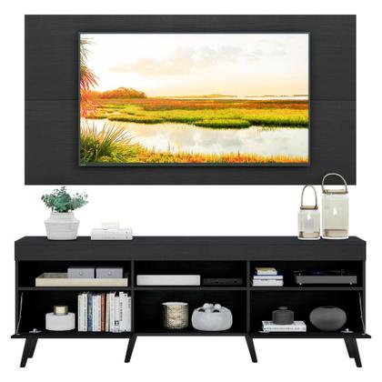 Imagem de Rack c/ Painel TV 65" Pés Retrô com 2 Portas Londres Multimóveis