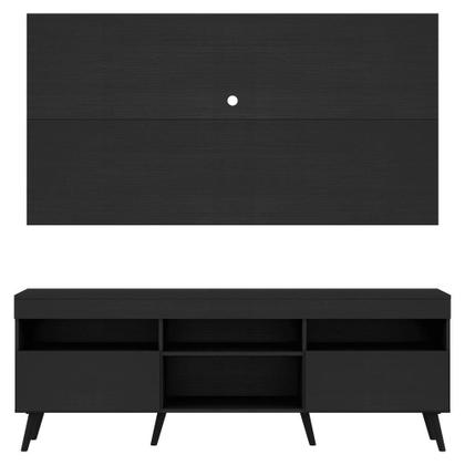 Imagem de Rack c/ Painel TV 65" Pés Retrô com 2 Portas Londres Multimóveis