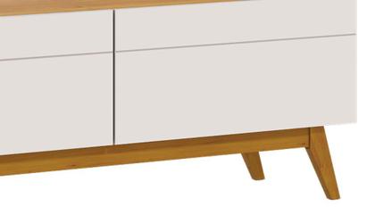 Imagem de Rack Classic 3G 2.2 Off White com Nature - Imcal Móveis