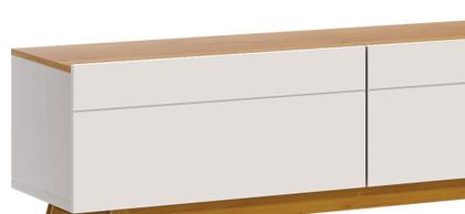 Imagem de Rack Classic 3G 2.2 Off White com Nature - Imcal Móveis